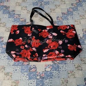 Victoria's Secret Rose Print Tote